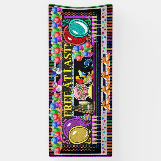 6 Fuß GRATIS AUF LETZTES Banner (Vertikal)