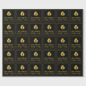 6. Geburtstag - Art Deco Inspiriert Aussehen "6" & Geschenkpapier (Flach)