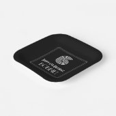 6. Geburtstag — Art Deco Inspiriert Aussehen "6" + Pappteller (Gewinkelt)