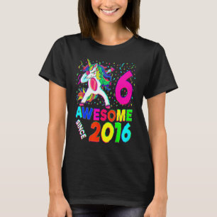 6. Geburtstag Dabbing Einhorn Party 6 Jahre alt Gi T-Shirt