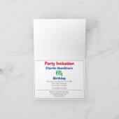 6. Geburtstag Einladung mit Foto (Innenseite)