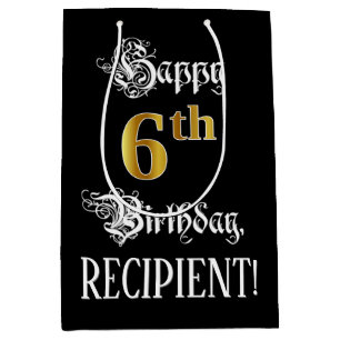 6. Geburtstag ~ Extravagantes Drehbuch; Imitate Go Mittlere Geschenktüte