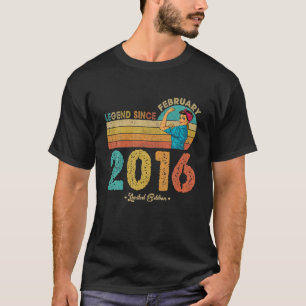 6. Geburtstag Februar 2016 Legend Seit 2016 6 Yea T-Shirt