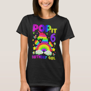 6. Geburtstag Fidget Toy Pop Es Geburtstagskind 6  T-Shirt