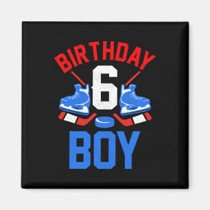 6. Geburtstag für Mädchen Jungen 6 Jahre alter Eis Magnet