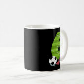 6 Geburtstag Fußball Erster Geburtstag Fußll Kinde Kaffeetasse (VorderseiteRechts)