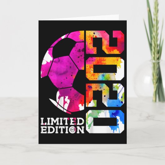 6. Geburtstag Fußball Limitierte Auflage Karte (Vorderseite)