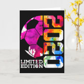 6. Geburtstag Fußball Limitierte Auflage Karte (Gelbe Blume)