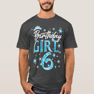 6. Geburtstag Girls Schneeflocken Winter Party Gi T-Shirt