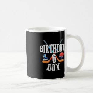 6. Geburtstag Junge Eishockey 6 Jahre alt Geburtst Kaffeetasse