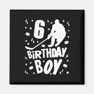 6. Geburtstag Junge Eishockey Kinder 6 Jahre altes Magnet