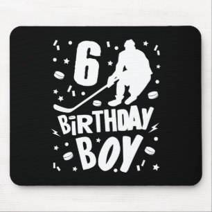 6. Geburtstag Junge Eishockey Kinder 6 Jahre altes Mousepad