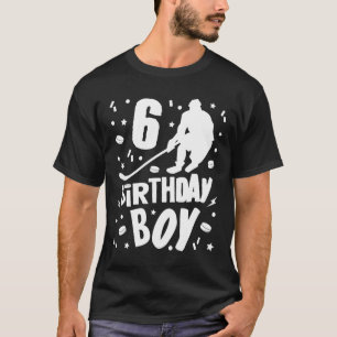 6. Geburtstag Junge Eishockey Kinder 6 Jahre altes T-Shirt