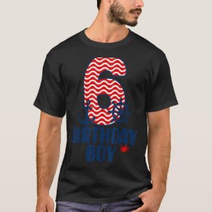 6. Geburtstag Junge Matrosen 6 Jahre alt B Tag T-Shirt