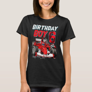 6. Geburtstag Junge Racing Auto 6 Jahre alt Kinder T-Shirt