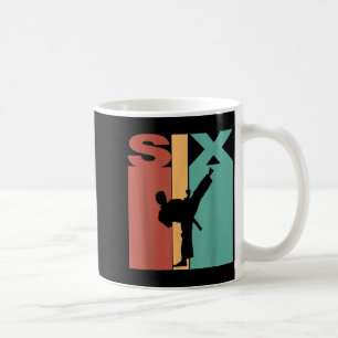 6. Geburtstag Karate Taekwondo Thema 6 Jahre alt Kaffeetasse