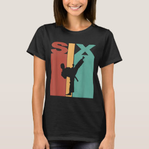 6. Geburtstag Karate Taekwondo Thema 6 Jahre alt T-Shirt
