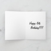 6. Geburtstag Koch Karte (Innenseite)