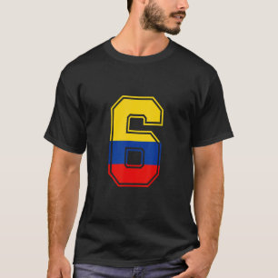 6. Geburtstag Kolumbianer 6 Jahre alt Nummer 6 Kol T-Shirt