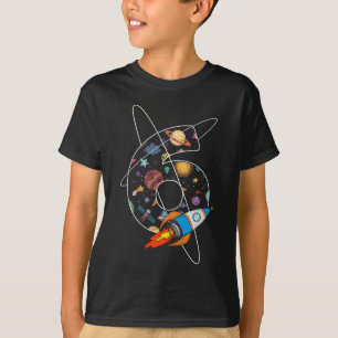 6. Geburtstag Mädchen Jungen Astronaut 6 Jahre al T-Shirt