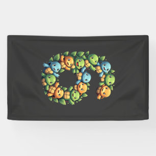 6. Geburtstag Meeresschildkröte Landschildkröte Th Banner