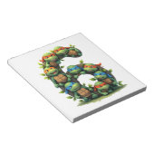 6. Geburtstag Meeresschildkröte Landschildkröte Th Notizblock (angewinkelt)