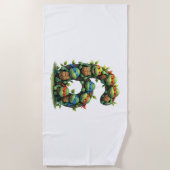 6. Geburtstag Meeresschildkröte Landschildkröte Th Strandtuch (Vorderseite)