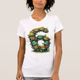 6. Geburtstag Meeresschildkröte Landschildkröte Th T-Shirt