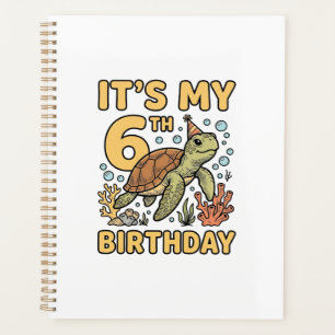 6. Geburtstag Meeresschildkröte Vintage Gravur Des Planer