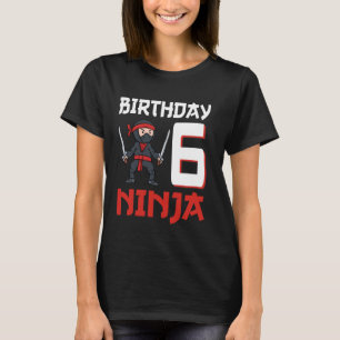 6. Geburtstag Ninja Ich bin 6 Jahre alt Funny Ninj T-Shirt