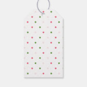 6. Geburtstag Pink Aquarell Floral SIX Geschenkanhänger (Rückseite)