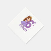 6. Geburtstag Prinzessin Papiertücher Serviette (Ecke)