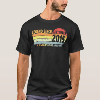 6. Geburtstag seit September 2015 Geboren in 2 T-Shirt