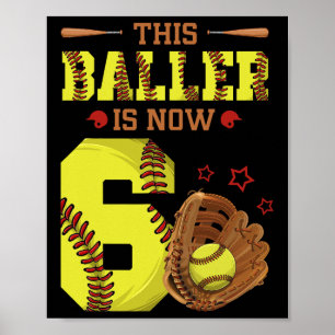 6. Geburtstag Softll Diese Ller Ist Jetzt Sechs Mä Poster