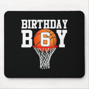 6. Geburtstag Sport 6 Jahre alt Bysketbyll 6 Jungs Mousepad