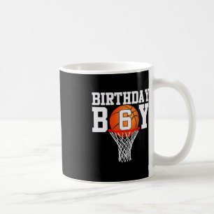 6. Geburtstag Sport 6 Jahre alter Basketball 6 Boy Kaffeetasse