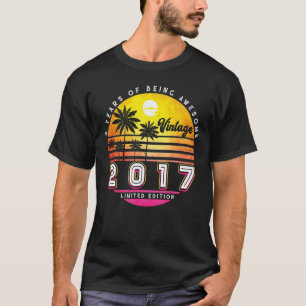 6. Geburtstag Vintag 2017 6 Jahre alt T-Shirt