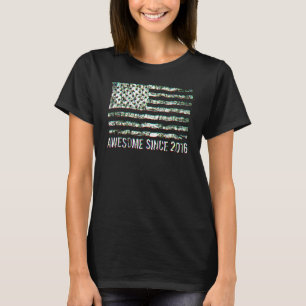 6. Geburtstag Vintage US-Flagge Phantastisch seit T-Shirt