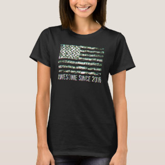 6. Geburtstag Vintage USA-Flagge Großartig seit 20 T-Shirt