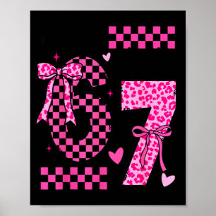 6. Geburtstags-Outfit für Mädchen 6 Jahre altes Ge Poster