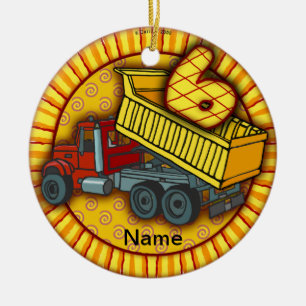 6. Geburtstagsdup Truck-Ornamente Keramik Ornament