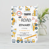 6. Geburtstagsfeier Einladung des Baumeisters (Stehend Vorderseite)