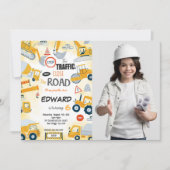 6. Geburtstagsgebäude Foto Einladung (Vorderseite)