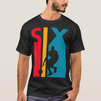 6. Geburtstagsgeschenk Sechs Vintage Basketball 6  T-Shirt