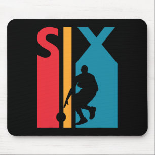 6. Geburtstagsgeschenk Sechs Vintager Basketball 6 Mousepad