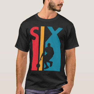 6. Geburtstagsgeschenk Sechs Vintager Basketball 6 T-Shirt