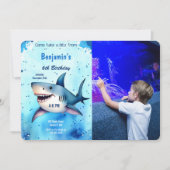6. Geburtstagshai-Foto Einladung (Vorderseite)