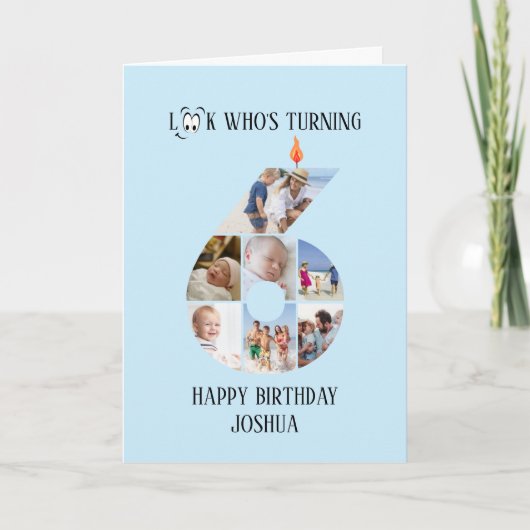 6. Geburtstagskarte Karte (Vorderseite)