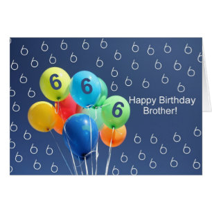 6. Geburtstagskarte: Luftballons Brother