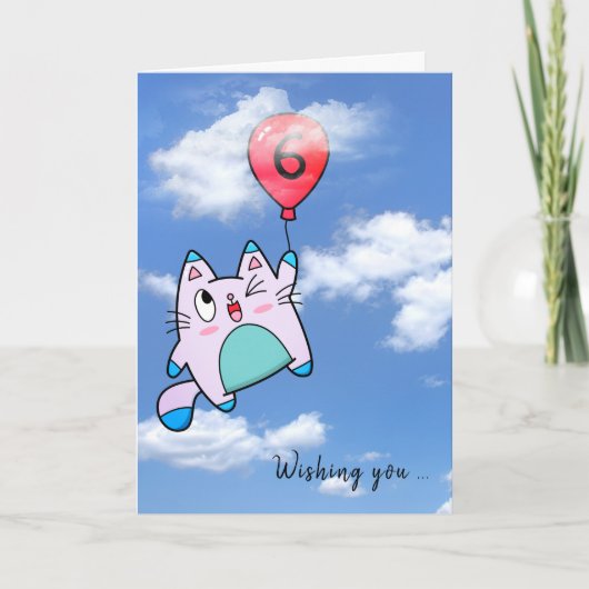 6. Geburtstagskarte und Ballonkarte Karte (Vorderseite)